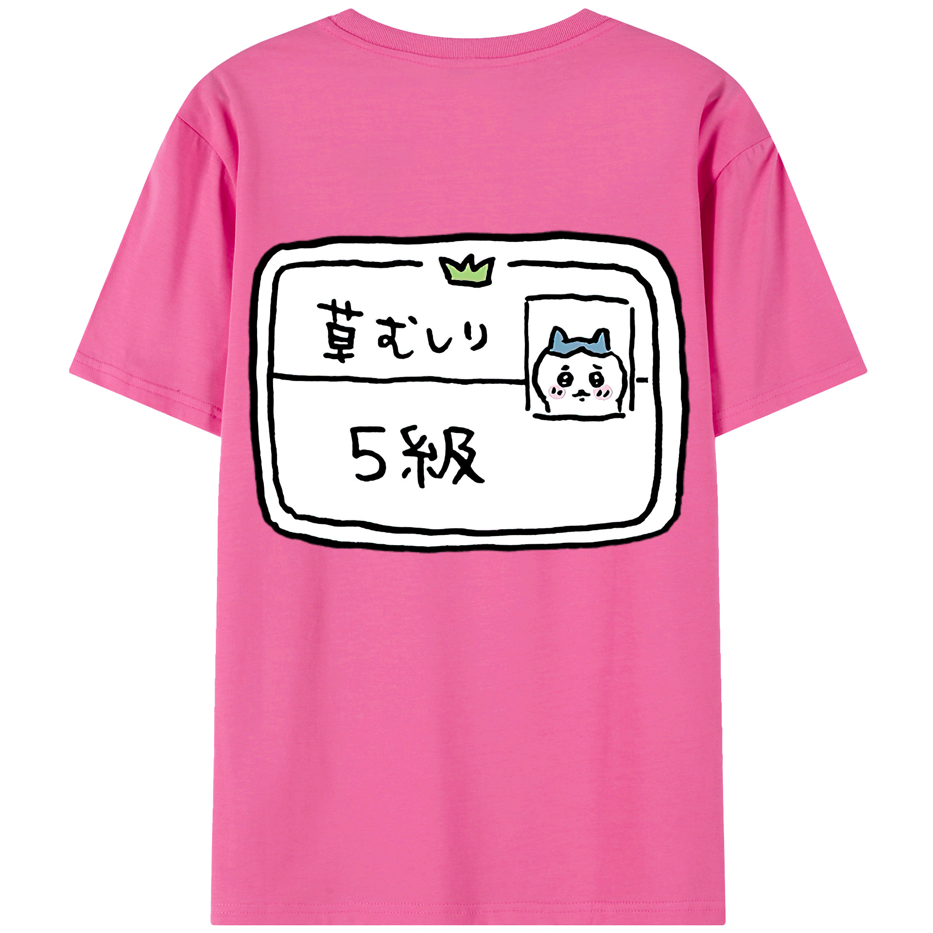 （画像用） ちいかわ ハチワレ Chii-kawa hachiware レディース半袖Tシャツ(バックプリント)